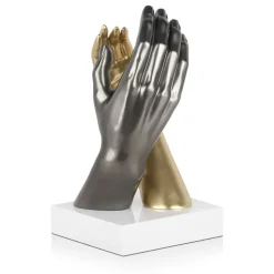 Infinite Touch 36cm Gold Resin Indoor Sculpture