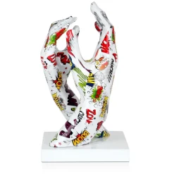 Infinite Touch 36cm Pop Art Resin Indoor Sculpture