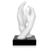 Infinite Touch 36cm White Resin Indoor Sculpture