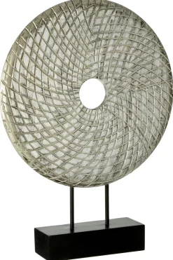 Infinity Core 50cm Silver Wood Indoor Sculpture