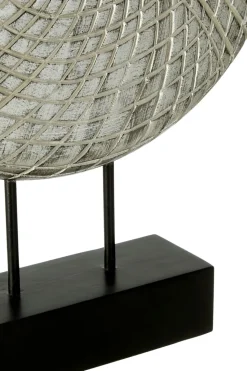Infinity Core 50cm Silver Wood Indoor Sculpture