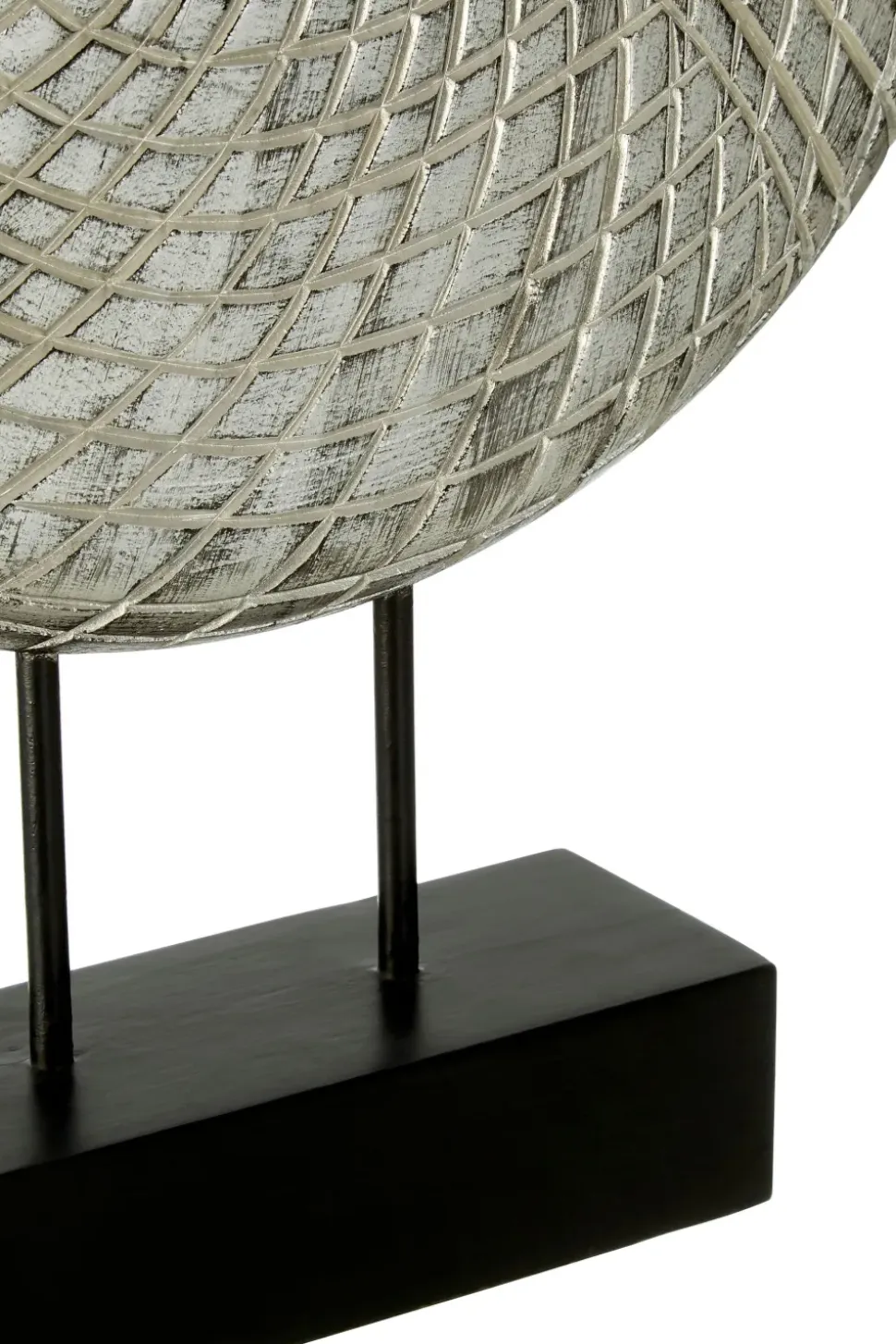 Infinity Core 50cm Silver Wood Indoor Sculpture