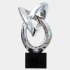 Infinity Fusion 180cm Silver Metal Garden Sculpture