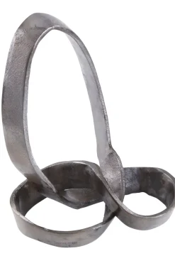 Infinity Knot 22cm Black Metal Indoor Sculpture
