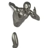 Infinity Man 50cm Anthracite Resin Wall Sculpture