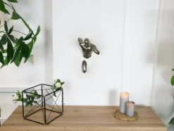 Infinity Man 28cm Anthracite Resin Wall Sculpture