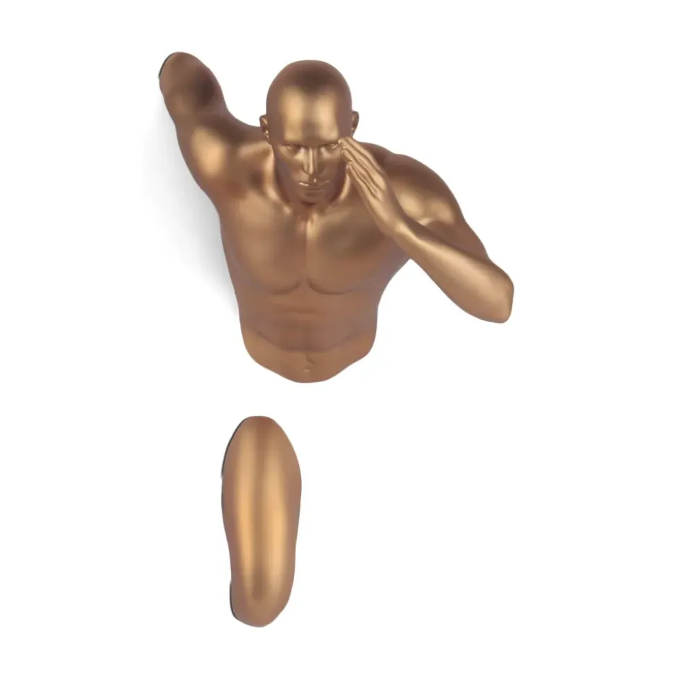 Infinity Man 28cm Bronze Resin Wall Sculpture