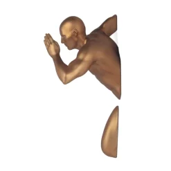 Infinity Man 28cm Bronze Resin Wall Sculpture
