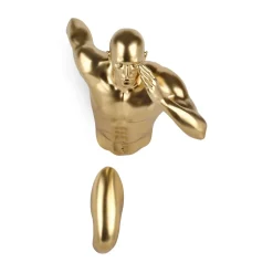Infinity Man 28cm Gold Resin Wall Sculpture