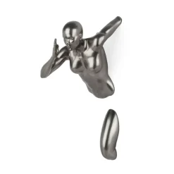 Infinity Woman 28cm Anthracite Resin Wall Sculpture