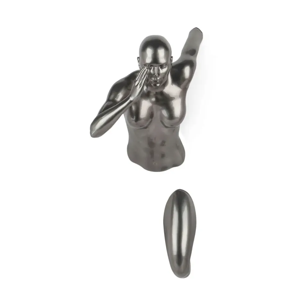 Infinity Woman 28cm Anthracite Resin Wall Sculpture