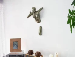 Infinity Woman 50cm Anthracite Resin Wall Sculpture