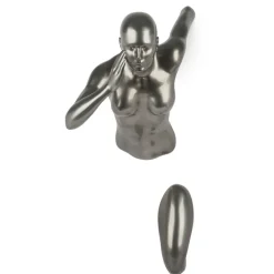Infinity Woman 50cm Anthracite Resin Wall Sculpture