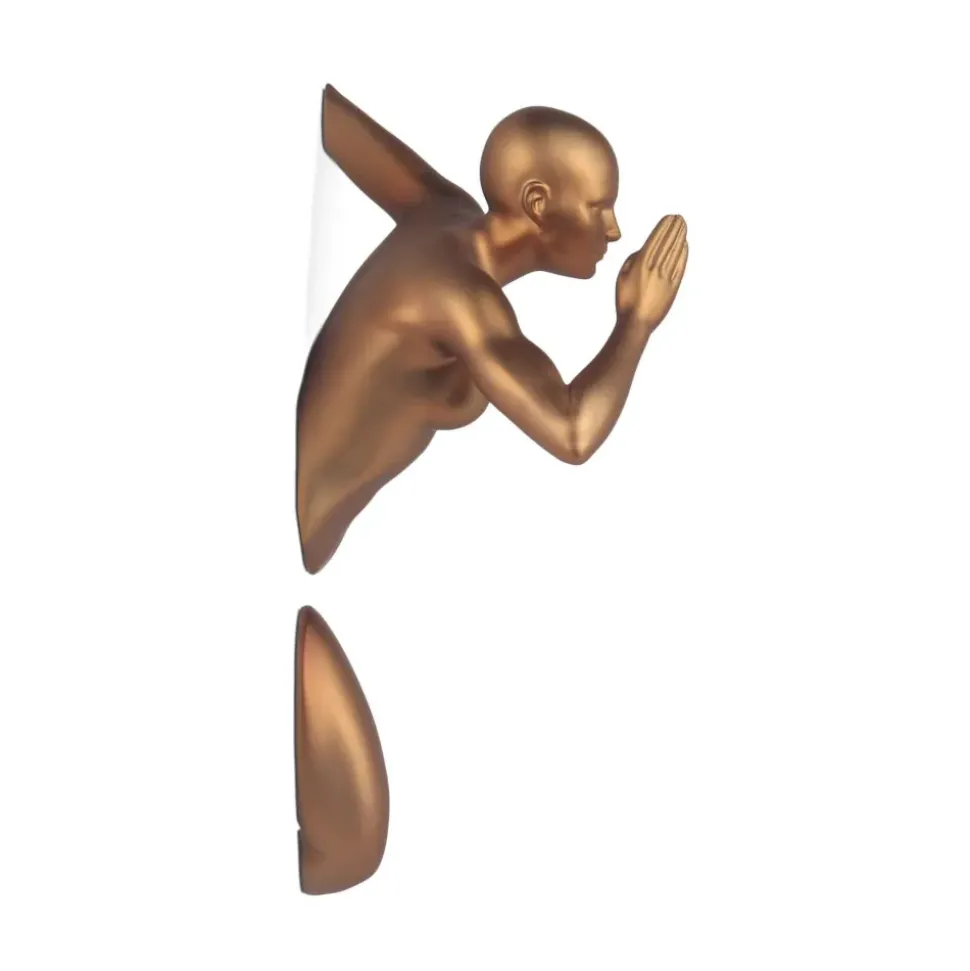 Infinity Woman 28cm Bronze Resin Wall Sculpture