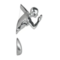 Infinity Woman 28cm Silver Resin Wall Sculpture