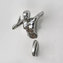 Infinity Woman 28cm Silver Resin Wall Sculpture