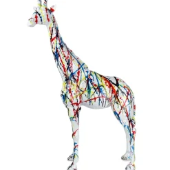 Inked Giraffe 100cm Multicolour Resin Indoor Sculpture