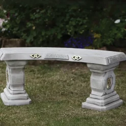 Japanese Design Stone Garden Bench