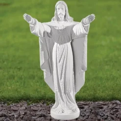 Jesus Christ 43cm Marble Resin Garden Statue