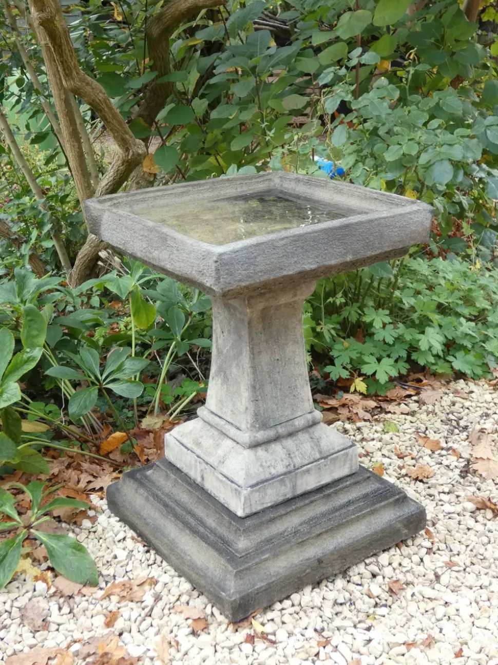 Keymer Modern Stone Garden Birdbath