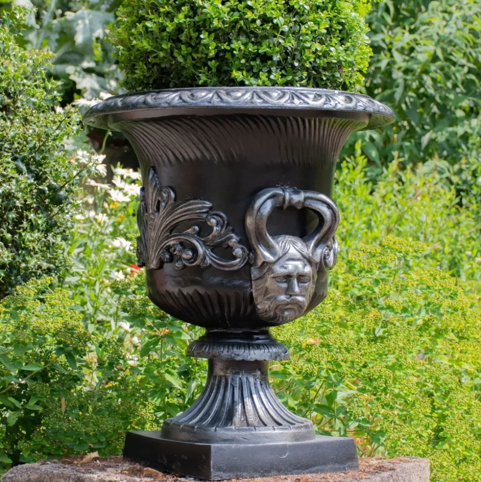 Knightsbridge Urn Bronze Metal Garden Planter