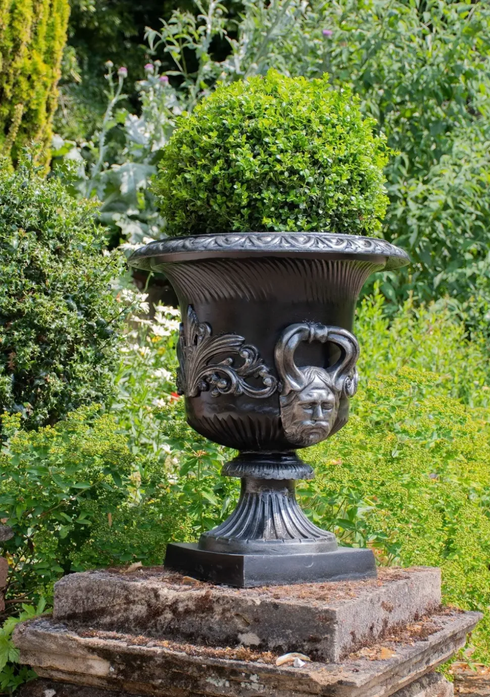 Knightsbridge Urn Bronze Metal Garden Planter
