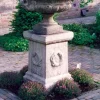 Laurel Column Stone Garden Pedestal
