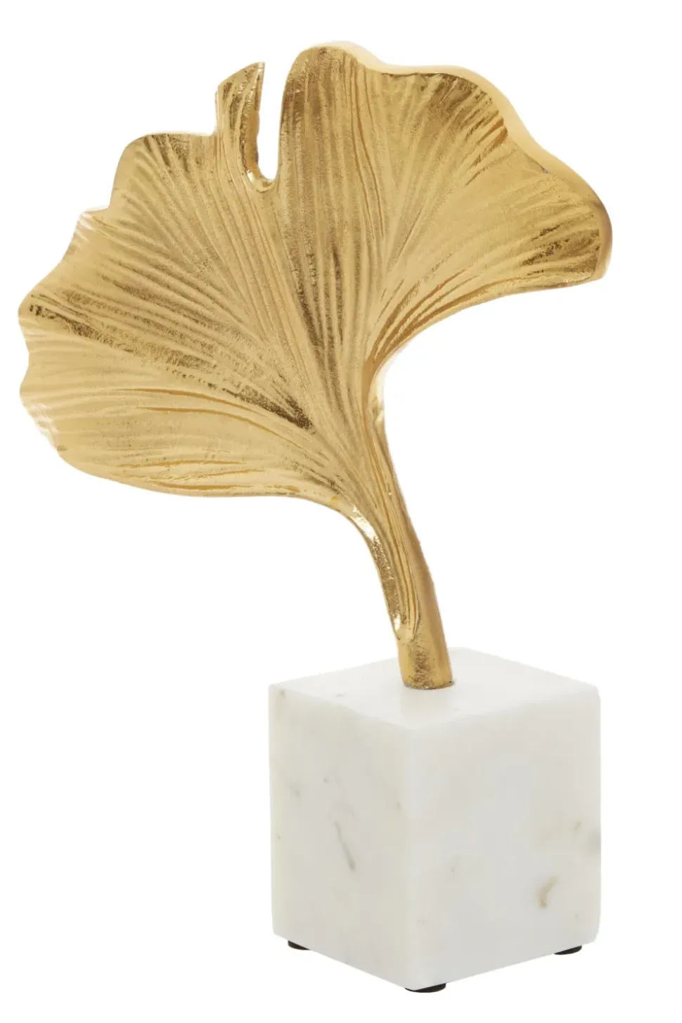 Leaf of Light 30cm Gold Metal Indoor Sculpture