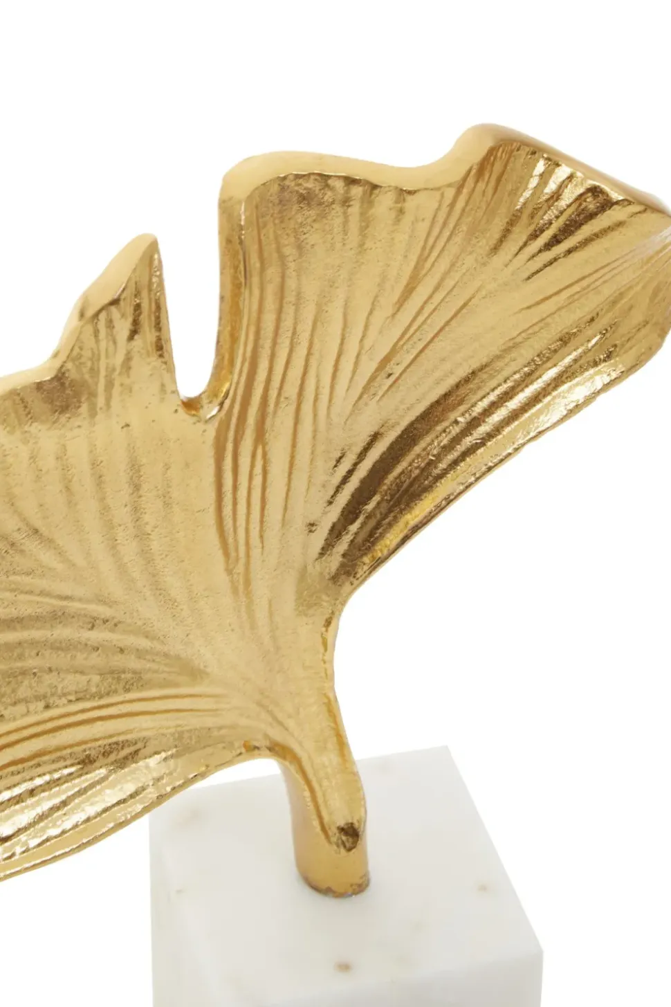 Leaf of Light 30cm Gold Metal Indoor Sculpture