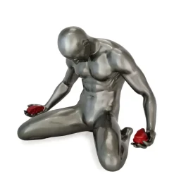 Lost Affection 32cm Anthracite Resin Indoor Sculpture