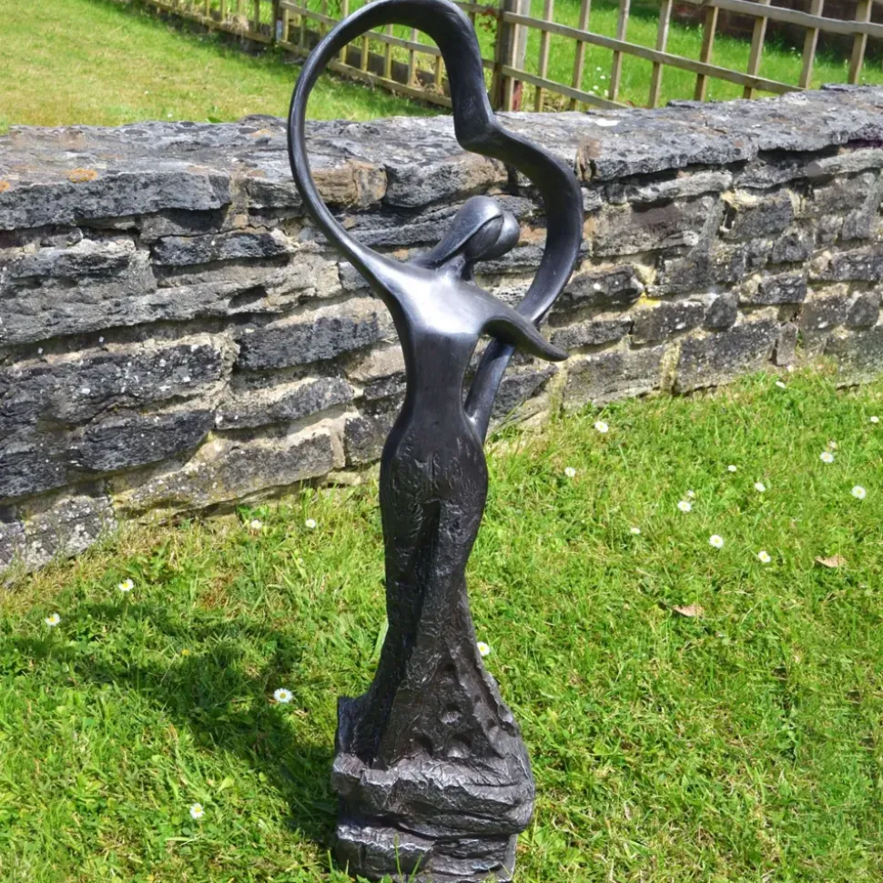 Love & Dancing Modern Poly Resin Garden Statue