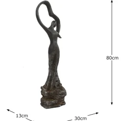 Love & Dancing Modern Poly Resin Garden Statue