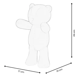 Love Bear 29cm Fuchsia Resin Indoor Sculpture
