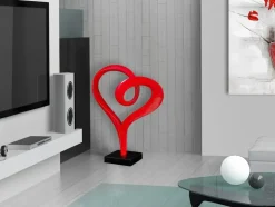 Love Flux 73cm Red Resin Indoor Sculpture