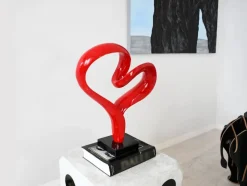 Love Flux 46cm Red Resin Indoor Sculpture