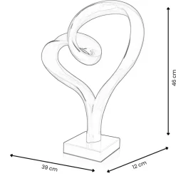 Love Flux 46cm Red Resin Indoor Sculpture