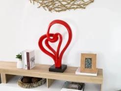 Love Fusion 73cm Red Resin Indoor Sculpture