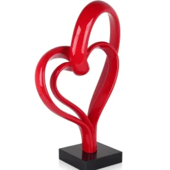 Love Fusion 73cm Red Resin Indoor Sculpture
