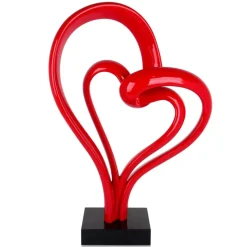 Love Fusion 73cm Red Resin Indoor Sculpture