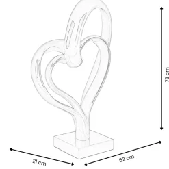Love Fusion 73cm Red Resin Indoor Sculpture