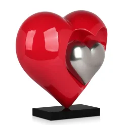 Love Reflection 45cm Red Resin Indoor Sculpture
