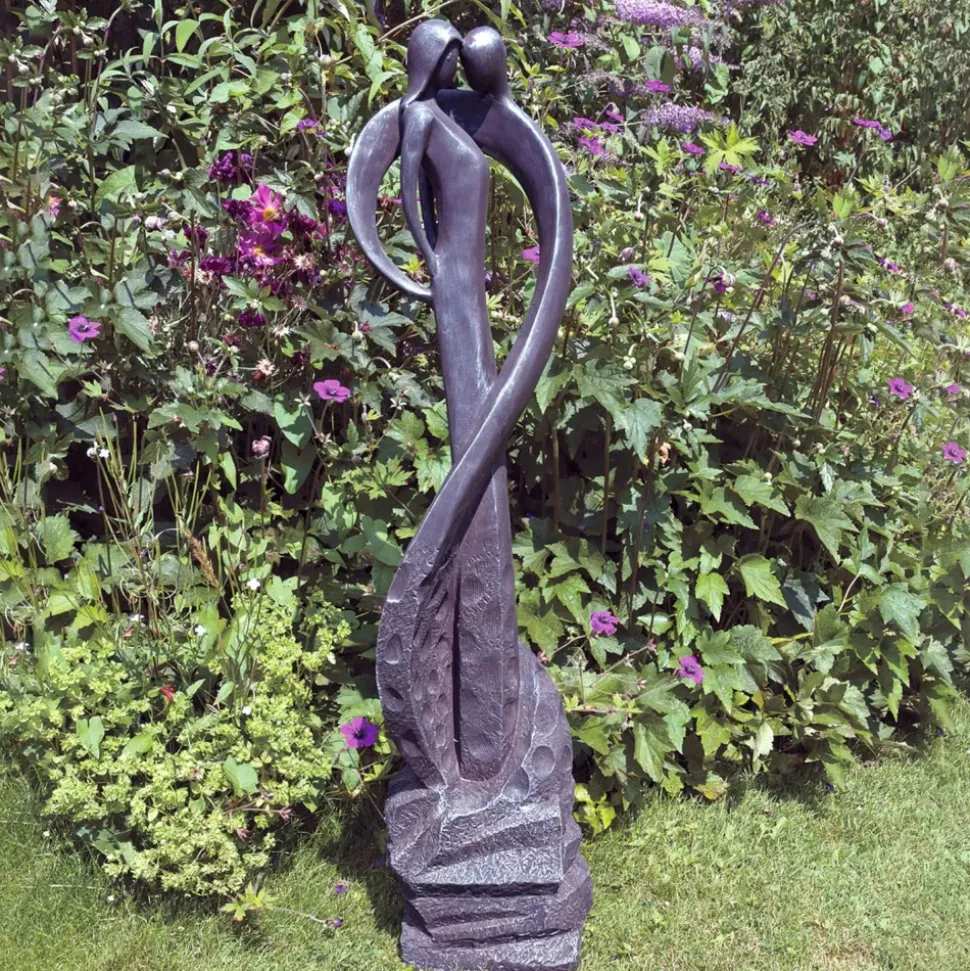 Loving Kiss Modern Poly Resin Garden Statue