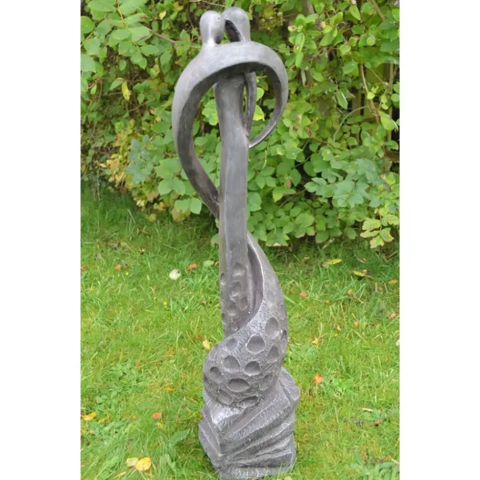 Loving Kiss Modern Poly Resin Garden Statue