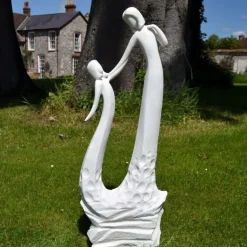 Loving Mother Modern Poly Resin Garden Statue