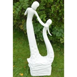 Loving Mother Modern Poly Resin Garden Statue
