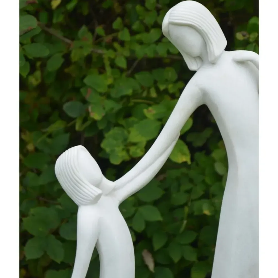 Loving Mother Modern Poly Resin Garden Statue
