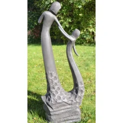 Loving Mother Modern Poly Resin Garden Statue