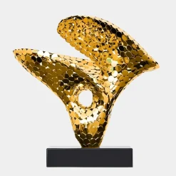 Lucid Motion 47cm Gold Metal Indoor Sculpture