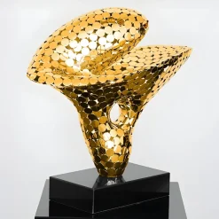 Lucid Motion 47cm Gold Metal Indoor Sculpture