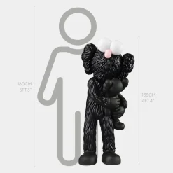 Lucify Bedtime 135cm Black Resin Indoor Sculpture